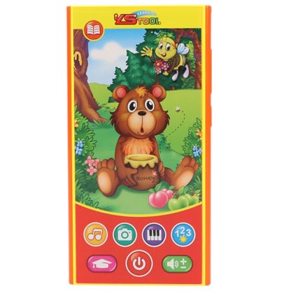 MoFun 2601B Bear Eating Honey Multifunctional Dry Battery Powered Children Vocal Music Mobile Phone