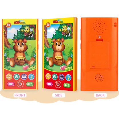 MoFun 2601B Bear Eating Honey Multifunctional Dry Battery Powered Children Vocal Music Mobile Phone - Image 2