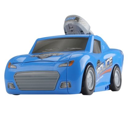 MoFun E6015 Police Deformation Track Parking Lot Children Intelligence Toy with Car, Support Sound Light & Ejection Func - Image 2