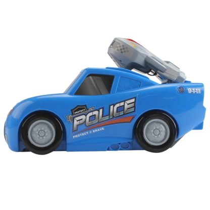 MoFun E6015 Police Deformation Track Parking Lot Children Intelligence Toy with Car, Support Sound Light & Ejection Func - Image 3