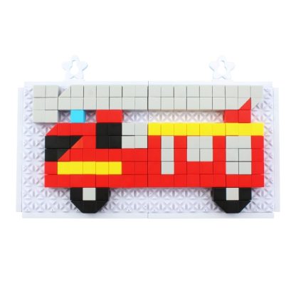 MoFun 6606-5 DIY Fire Truck Building Block Puzzle Series Children Puzzle Toys - Image 2