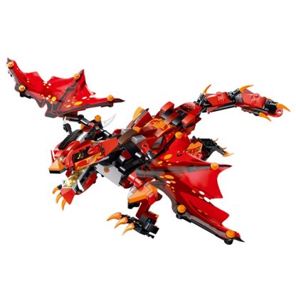 MoFun 13019 2.4G Four-way Remote Control Assembling Blocks DIY Assembled Electric Dragon Gongfuking-Storm Dragon