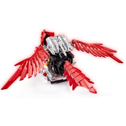 MoFun 5703 Children Mechanical Electric Long Wings Rapator Simulation Animal Puzzle DIY Assembled Toy(Red) - Image 3