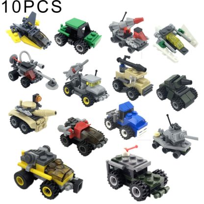 10 PCS KAZI Children DIY Enlightenment Assembled Building Blocks Educational Intelligence Toy, Random Color and Style De