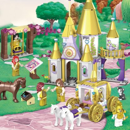 5 in 1 KAZI Gold Castle Children DIY Enlightenment Assembled Building Blocks Educational Intelligence Toy