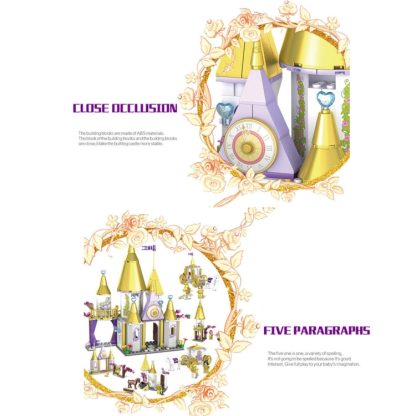 5 in 1 KAZI Gold Castle Children DIY Enlightenment Assembled Building Blocks Educational Intelligence Toy - Image 3