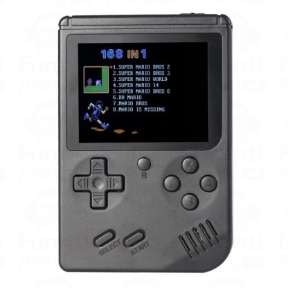 RS-6A Retro Mini Handheld Game Console, 3.0 inch 8 Bits Color 500 Games Retro FC Game Player(Black)