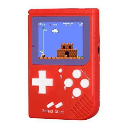 RS-6 Retro Mini Handheld Game Console, 2.5 inch 8 Bits Color 129 Games Retro FC Game Player(Red)