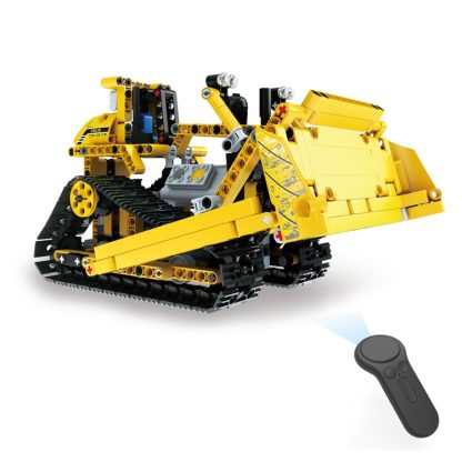 MoFun 13015 DIY Engineering Team Bulldozer Assembling Blocks, with 2.4G Remote Control - Image 2