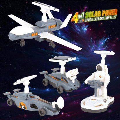 MoFun 2033 4 in 1 Solar Energy DIY Space Exploration Fleet Assembling Blocks - Image 2