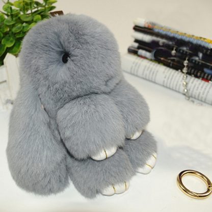 Lovely Dead Rex Rabbit Doll Pendant for Bag / Key Chains / Car ,Size: 15.0 x 14.0 x 8.0cm(Grey)