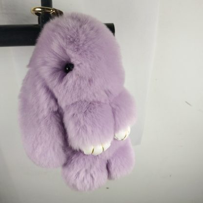 Lovely Dead Rex Rabbit Doll Pendant for Bag / Key Chains / Car ,Size: 15.0 x 14.0 x 8.0cm(Light Purple)