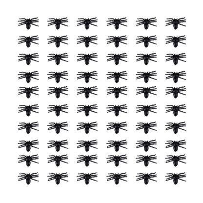 60 PCS Halloween Props Animal Simulation Spiders for Halloween Party Decoration