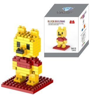 Bear Cartoon Assembled Children DIY Enlightenment Assembled Building Blocks Educational Intelligence Toy