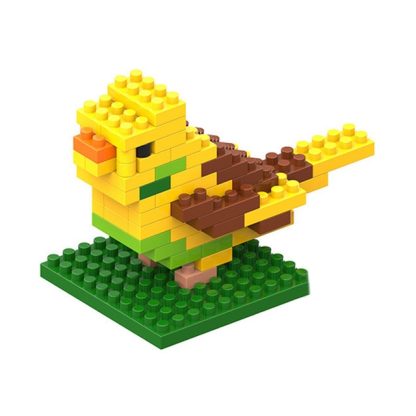 Yellow Bird Cartoon Assembled Children DIY Enlightenment Assembled Building Blocks Educational Intelligence Toy - Image 2