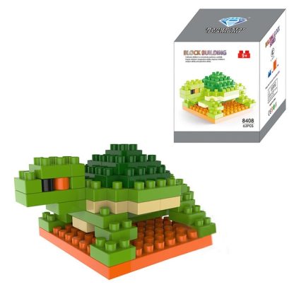 Tortoise Cartoon Assembled Children DIY Enlightenment Assembled Building Blocks Educational Intelligence Toy