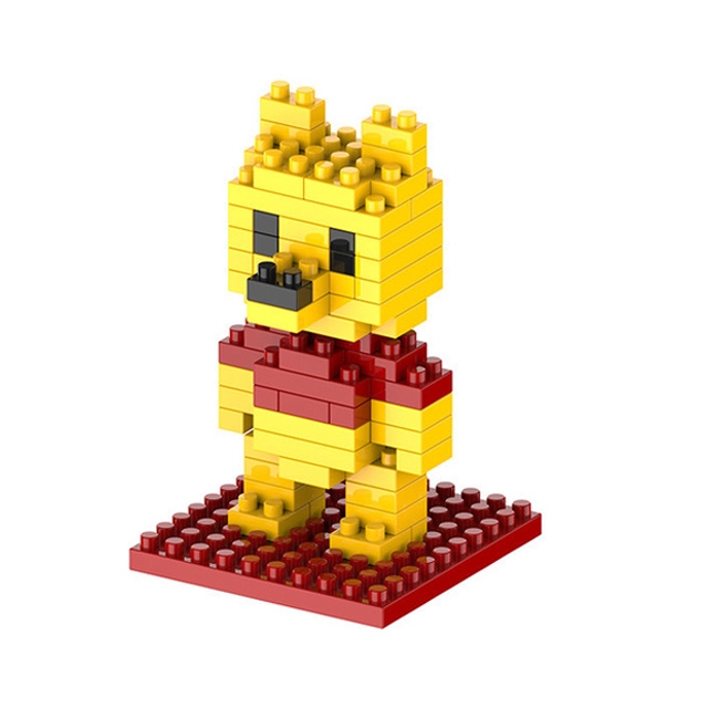 Bear Cartoon Assembled Children DIY Enlightenment Assembled Building Blocks Educational Intelligence Toy - Image 2