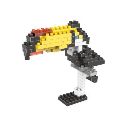 Bird With Long Bill Pattern Plastic Diamond Particle Building Block Assembled Toys - Image 2