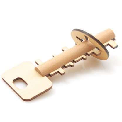 Removable Wooden Puzzle Education Toys for Children Intelligence Toy Lock Unlock Key - Image 2