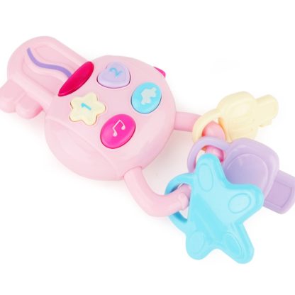 Brettbble Cartoon Baby Child Early Education Key Style Music Toys with LED Light(Pink) - Image 3