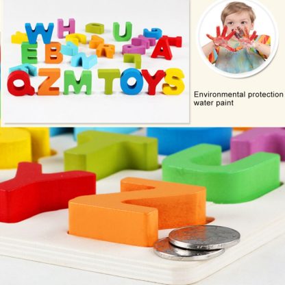 QZM-0023 Rainbow Children Early Education Wooden Building Blocks Toys Parent-child Interaction Educational Toys, Size: 3 - Image 3