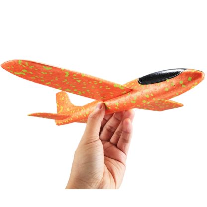 New Style Children Airplane Model Toy Hand Launch Throwing Airplane Colorful Foam Toy Plane, Size: 45*13*5.0cm(Orange)