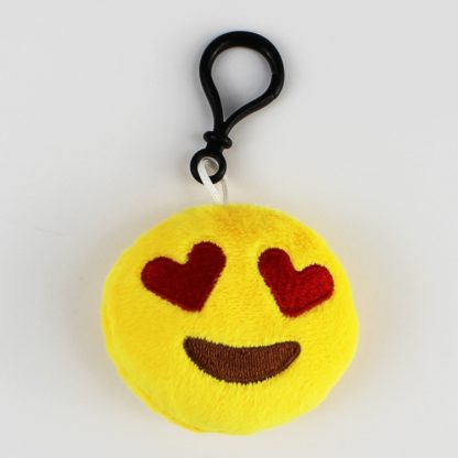 20 PCS Creative Plush Doll Mobile Pendants Gift Cartoon Cute Facial Expression Decorations Keychains with Hook - Image 2