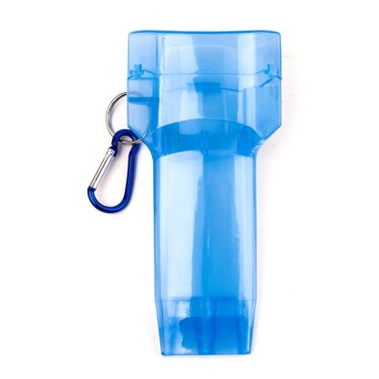 Sports Portable Dart Box Plastic Transparent Container Storage Darts Case with Key Buckle(Blue) - Image 2