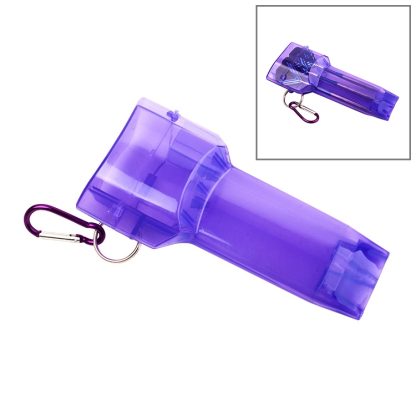 Sports Portable Dart Box Plastic Transparent Container Storage Darts Case with Key Buckle(Purple)