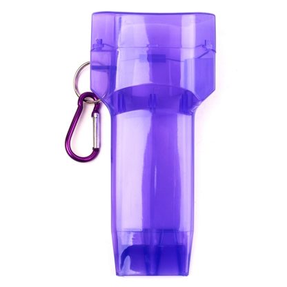 Sports Portable Dart Box Plastic Transparent Container Storage Darts Case with Key Buckle(Purple) - Image 2