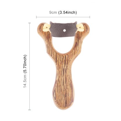 Outdoor Shooting Wenge Solid Wood Slingshot, Size: 149 x 93 x 20mm, Color Random Delivery - Image 3