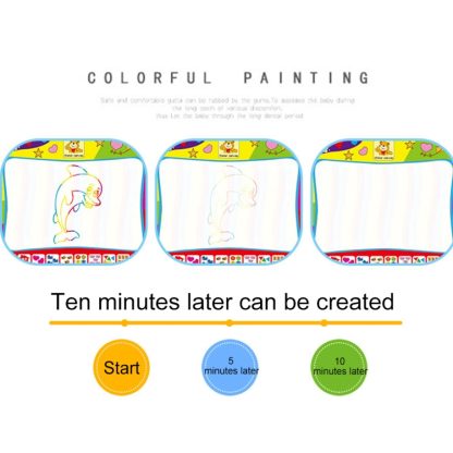 Children Rainbow Color Magic Doodle Water Drawing Mat with 2 Pen, Size: 80cm x 60cm - Image 3