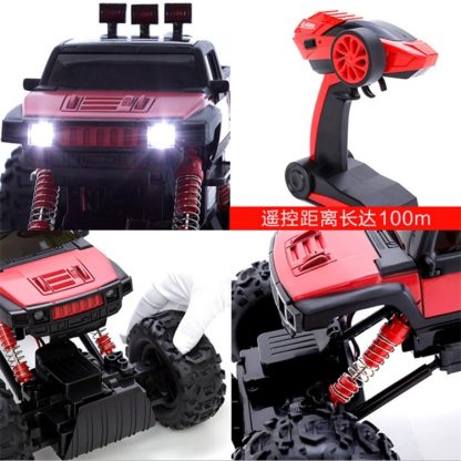 Off-Road Climbing Toy Car Remote Control Car Charging Drift Toy Car Crash Drop Resistance (Colour: Red) - Image 3