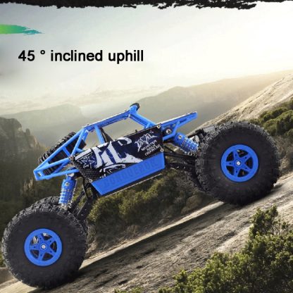 JJR/C Q21 1:18 Scale 2.4GHz 4 Wheel Drive Racing Climbing Car with Remote Control(Blue) - Image 3