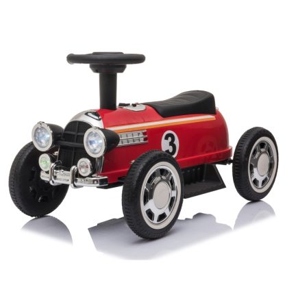 [US Warehouse] 6V Kids Electric Ride On Car with Music Player & LED Lights  (Red)