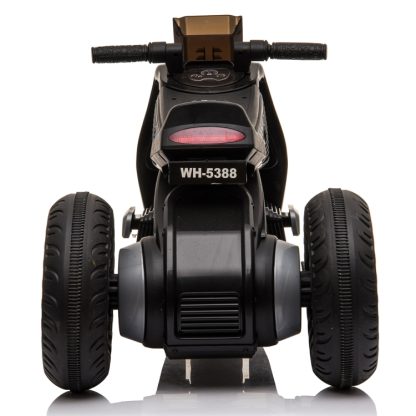 [US Warehouse] Children Dual-drive Ride On Car Electric Three Wheeled Motorcycle (Black) - Image 3