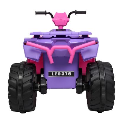 [US Warehouse] 12V Kids Children Double Drive Ride On Car Electric Car ATV Quad Toy (Pink Purple) - Image 2