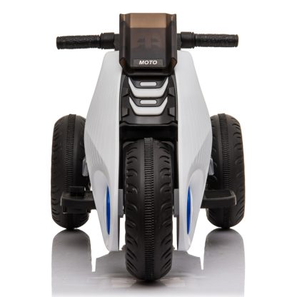 [US Warehouse] Children Dual-drive Ride On Car Electric Three Wheeled Motorcycle (White) - Image 2