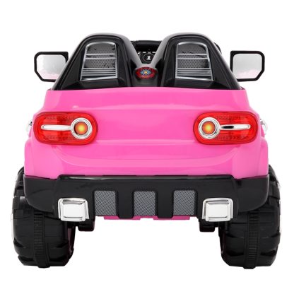 [US Warehouse] 12V 2.4GHz Kids Children Double Drive Remote Control Ride On Car Electric SUV Off-Road Police Car (Pink) - Image 3