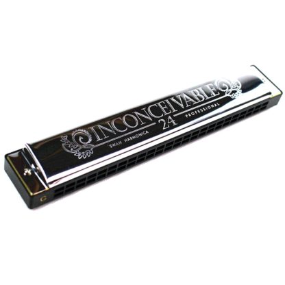 Swan 24-holes Polyphonic Harmonica Beginner Children Adult Students Playing Musical Instruments - Image 2