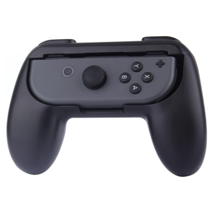 One Pair HAMTOD for Nintendo Switch Joy-Con Controller (Not Included) Controller Holder Grips(Black) - Image 2