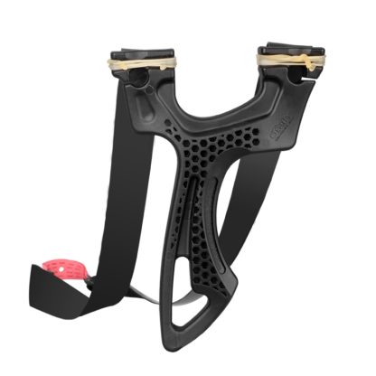 Minimalist Slingshot with Detached Latex Band, Nylon Composite Material (Black) - Image 3