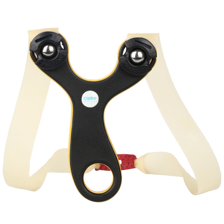 Card Ball Small Bean Slingshot with Latex Bands, High-density Polyethylene Material - Image 2