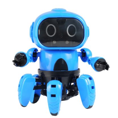 MoFun-963 DIY Assembled Electric Robot Remote Control & Infrared Obstacle Avoidance & Programmable(Blue) - Image 2