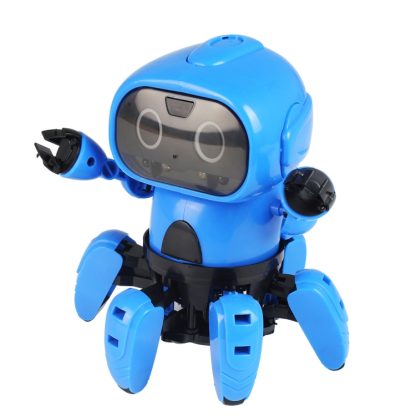 MoFun-963 DIY Assembled Electric Robot Remote Control & Infrared Obstacle Avoidance & Programmable(Blue) - Image 3