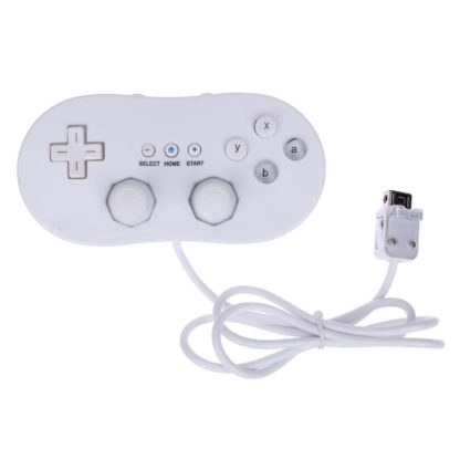 Wii Classic Second Generation Handle Wired Game Controller Gamepad(White) - Image 2