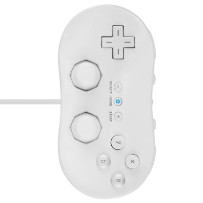 Wii Classic Second Generation Handle Wired Game Controller Gamepad(White) - Image 3