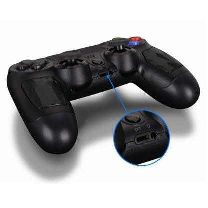 Bluetooth Wireless Game Controller Handle Double Vibration with Touch Function & Speaker & Light for PS 4 - Image 3