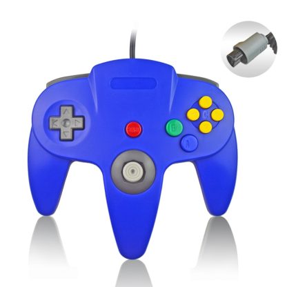 For Nintendo N64 Wired Game Controller Gamepad(Blue) - Image 2