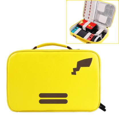 Game Machine Dropproof PU Storage Protection Bag with Detachable Lanyard for Nintendo Switch, Large Size: 26.5 x 5.5 x 2